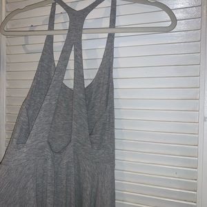Gray casual babydoll dress